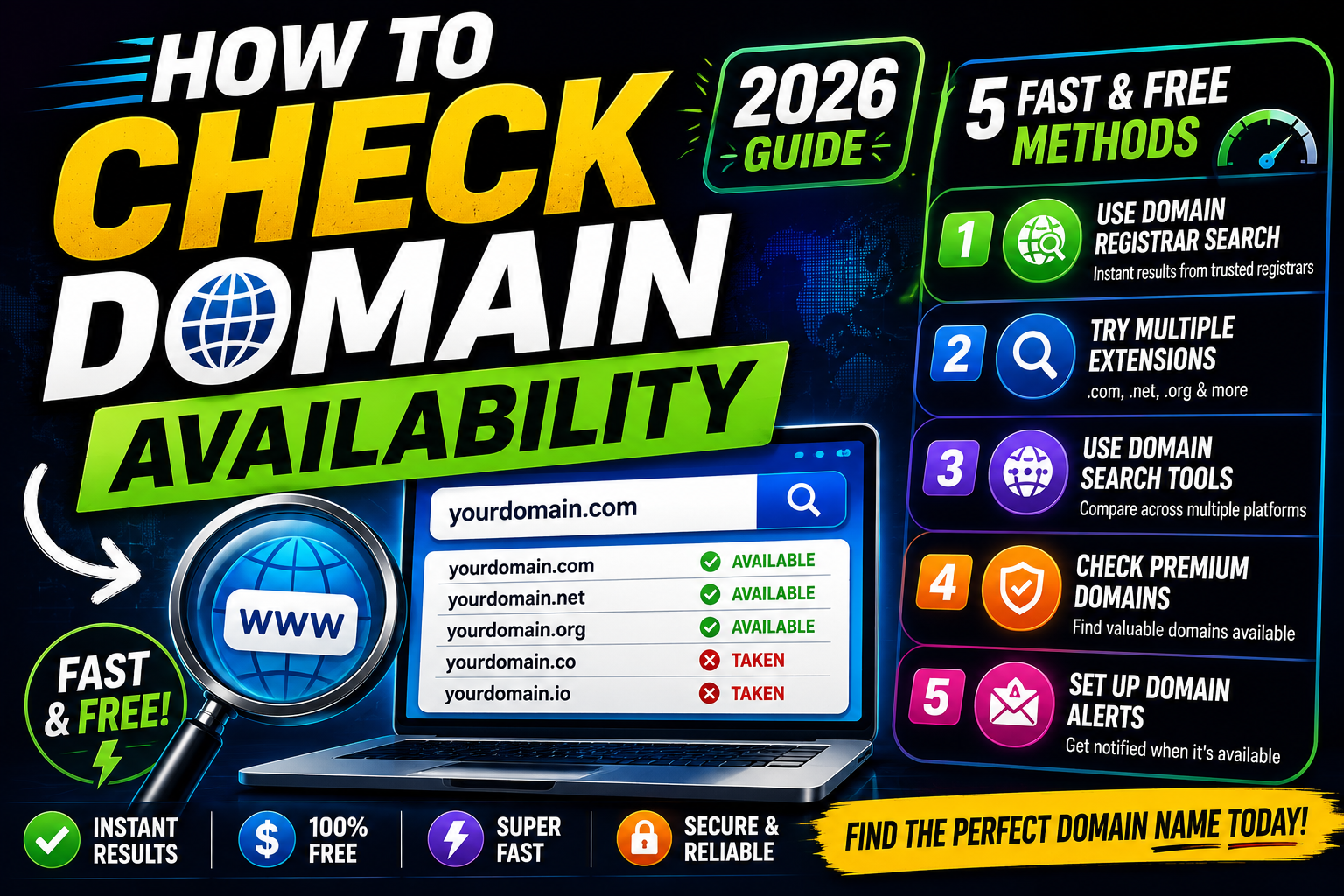 How to Check Domain Availability 5 Fast & Free Methods (2026 Guide)