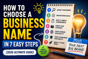 How to Choose a Business Name in 7 Easy Steps (2026 Ultimate Guide)